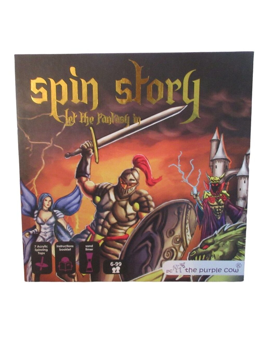 Purple Cow Spin Story Fantasy Storytelling Game